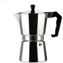 12 Cup Stove Top Espresso Coffee Maker Silver Black 23X20.5X11.2 Silver&Black