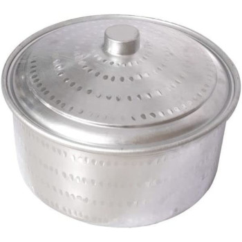 Ayda Aluminium Hammered Basrai Tope Cooking Pot Silver 24 Cm Silver