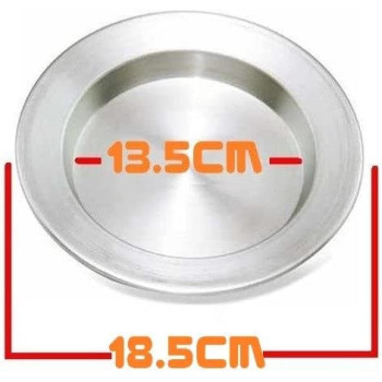 Ayda 3 Pieces Aluminium Kunafa Set Silver 17Cm 17 Cm Silver