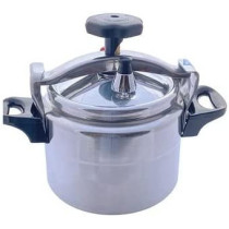 Aluminium Pressure Cooker With Lid 3 Litres Silver
