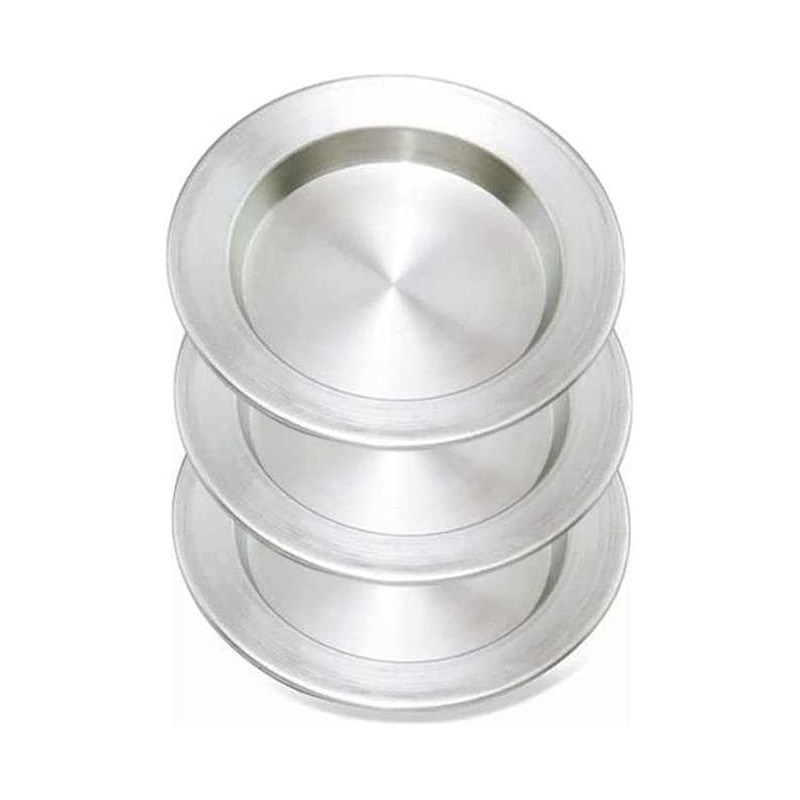 Ayda 3 Pieces Aluminium Kunafa Set Silver 18.5Cm 18.5 M Silver