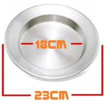 Ayda 3 Pieces Aluminium Kunafa Set Silver 22Cm 22 Cm Silver