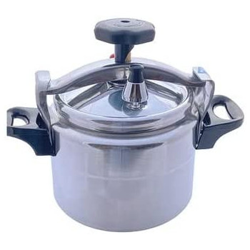 Aluminium Pressure Cooker With Lid 5 Litres Silver&Black