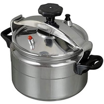 Aluminium Pressure Cooker 5L 5 Litres Silver&Black