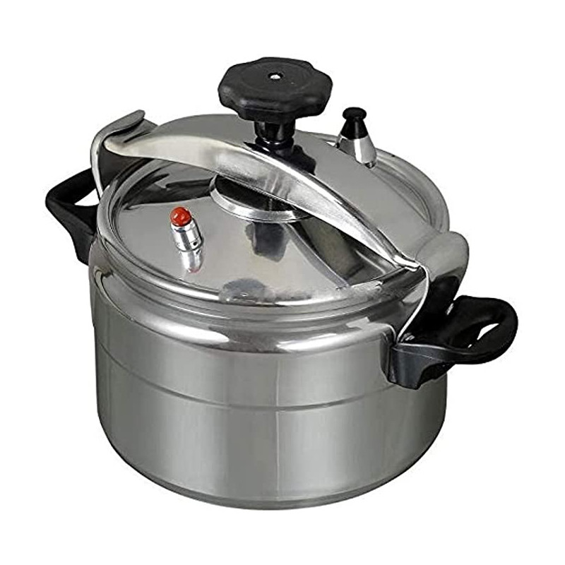 Aluminium Pressure Cooker 5L 5 Litres Silver&Black