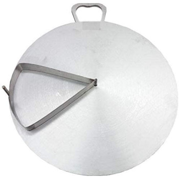 Aluminium Tawa For Arabic Bread Tortilla Crepe And Regag Bread 12 Inches Silver