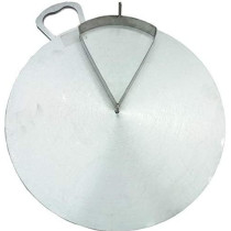 Aluminium Tawa For Arabic Bread Tortilla Crepe And Regag Bread 12 Inches Silver