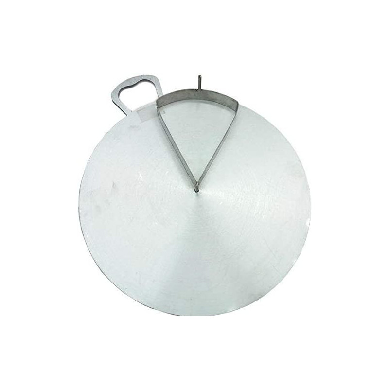 Aluminium Tawa For Arabic Bread Tortilla Crepe And Regag Bread 12 Inches Silver
