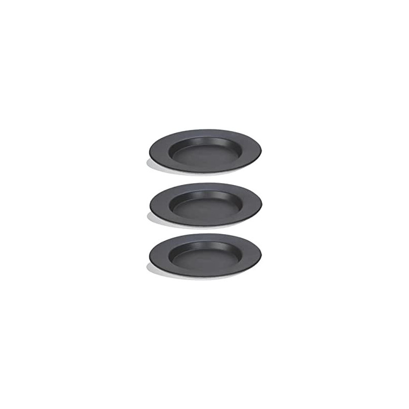 Ayda 3 Pieces Non Stick Kunafa Set Black 22 Cm Black