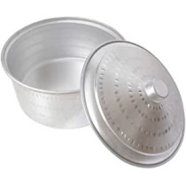 Ayda Aluminium Hammered Basrai Tope Cooking Pot Silver 36 Cm Silver