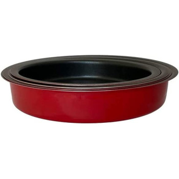 Ayda 4 Pieces Non Stick Oven Dish Red 24262830Centimeter 4 Pieces Red