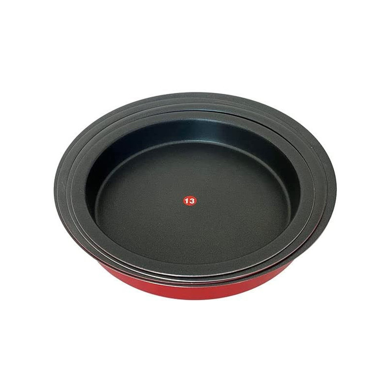 Ayda 4 Pieces Non Stick Oven Dish Red 24262830Centimeter 4 Pieces Red