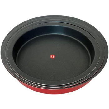 Ayda 4 Pieces Non Stick Oven Dish Red 24262830Centimeter 4 Pieces Red