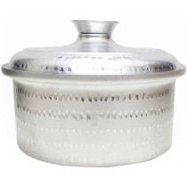 Ayda Aluminium Mandi Biryani Cooking Pot Silver 33X15Centimeter 33 X 15 Cm Silver