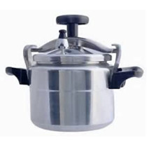 Aluminium Pressure Cooker With Lid 9 Litres Silver&Black