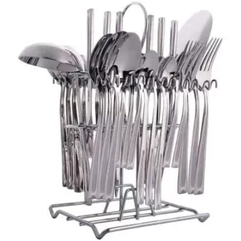 39 Piece Cutlery Set Silver...