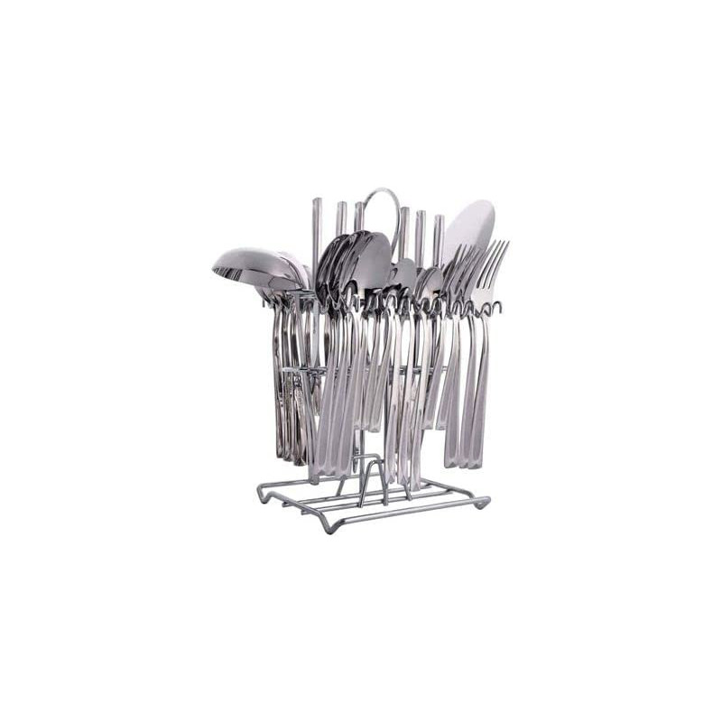 39 Piece Cutlery Set Silver 39 Pieces Silver