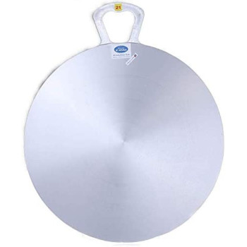 Arobah Aluminium Round Tawa Roti Pan Dia 21in Dia 21 Silver