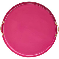 Ayda Aluminum 8 Partition Breakfast Serving Tray With Dip Lid20 Inches Pink