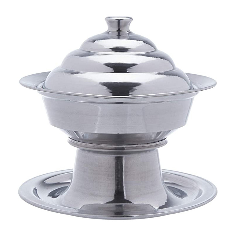 Ayda aluminum Small Date Serving TraySmall Silver