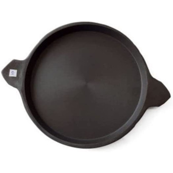 Ayda Cast Iron Adachatti Pre Seasoned For Traditional Cooking Of Dosa Omelette Pizza Frying Fish Appam Pan9 Inches Black