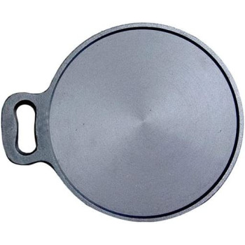 Ayda Cast Iron Dosa Tawa 25Cm Perfect For Cooking On Gas Induction And Electric Cooktops Pre Seasoned10 Inches Black