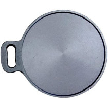 Ayda Cast Iron Dosa Tawa 25Cm Perfect For Cooking On Gas Induction And Electric Cooktops Pre Seasoned10 Inches Black