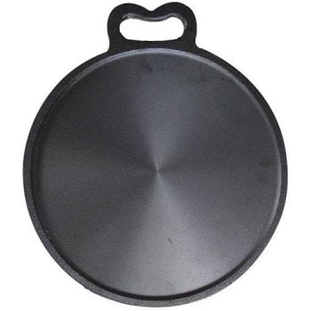 Ayda Cast Iron Dosa Tawa 25Cm Perfect For Cooking On Gas Induction And Electric Cooktops Pre Seasoned10 Inches Black