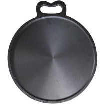 Ayda Cast Iron Dosa Tawa 25Cm Perfect For Cooking On Gas Induction And Electric Cooktops Pre Seasoned10 Inches Black