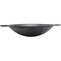 Ayda Cast Iron Pre Seasoned Healthy Super Smooth Appachettyappam Kadaivellapam Pan Black 9Inch9 Inches Black