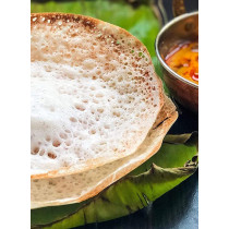 Ayda Cast Iron Pre Seasoned Healthy Super Smooth Appachettyappam Kadaivellapam Pan Black 9Inch9 Inches Black