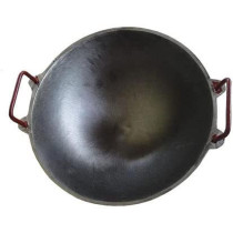 Ayda Cast Iron Pre Seasoned Super Polished Kadaiwok 9 Inch Gas Stove Compatible Black9 Inches Black