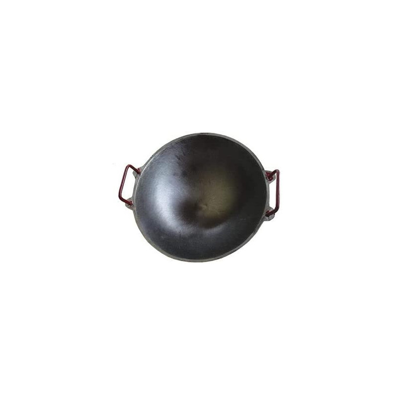 Ayda Cast Iron Pre Seasoned Kadaikadhai For Cooking And Deep Frying Multipurpose Loha Kadai Black 13Inch13 Inches Black