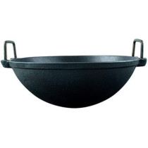 Ayda Cast Iron Pre Seasoned Super Smooth Kadai Loha Kadai Gas Stove And Induction Friendly Naturally Non Stick 12Inch Black