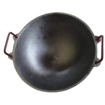 Ayda Cast Iron Pre Seasoned Super Smooth Kadai Loha Kadai Gas Stove And Induction Friendly Naturally Non Stick 12Inch Black