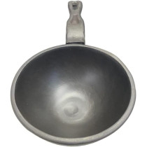 Ayda Cast Iron Pre Seasoned Tadka Pan With Cast Iron Handle Gas Small And Handy Naturally Non Stick Black D:13Cms 500Ml Black