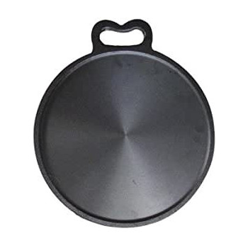 Ayda Cast Iron Pre Seasoned Super Smooth Tawa For Dosarotichapati Black 14 Inch14 Inches Black