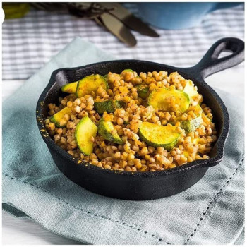 Ayda Cast Iron Skillets 6 Inch Non Stick Pre Seasoned Skillet Frying Pan for Kitchen Oven Grill Stovetop Induction Safe Black