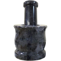 Ayda Granite Mortar And Pestle Black 11Cm11 Cm Black