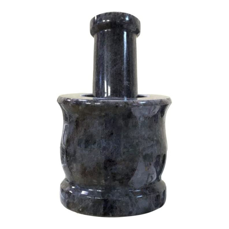 Ayda Granite Mortar And Pestle Black 11Cm11 Cm Black