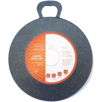 Ayda Granite Non Stick Arabic Tawaroti Panragag Maker Black 41Cm41 Cm Black