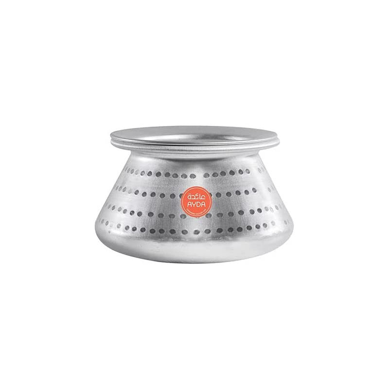 Ayda Hammered Aluminium Biryanihareesa Pot With Lid 9L9 Litres Silver