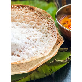 Ayda Pre Seasoned Healthy Cast Iron Super Smooth Appachettyappam Kadaivellapam Pan Black 8Inch8 Inches Black