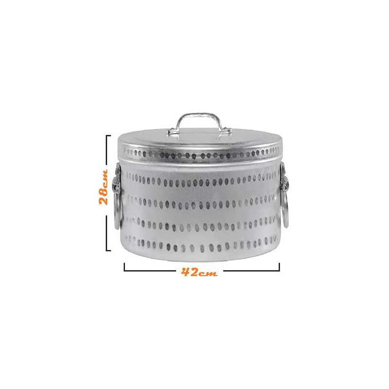 Ayda Pure Aluminium Mandi Biryani Cooking Pot Or Steamer Potsilver