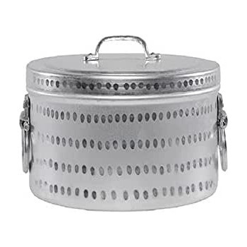Ayda Pure Aluminium Mandi Biryani Cooking Pot Or Steamer Pot Silver 34Cm34 Cm Silver