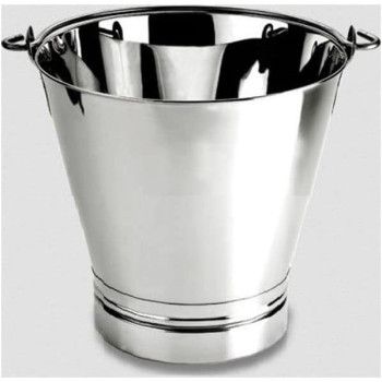 Ayda Stainless Steel Bucket Silver 20X25X20Cm20 X 25 X 20 Cm Silver