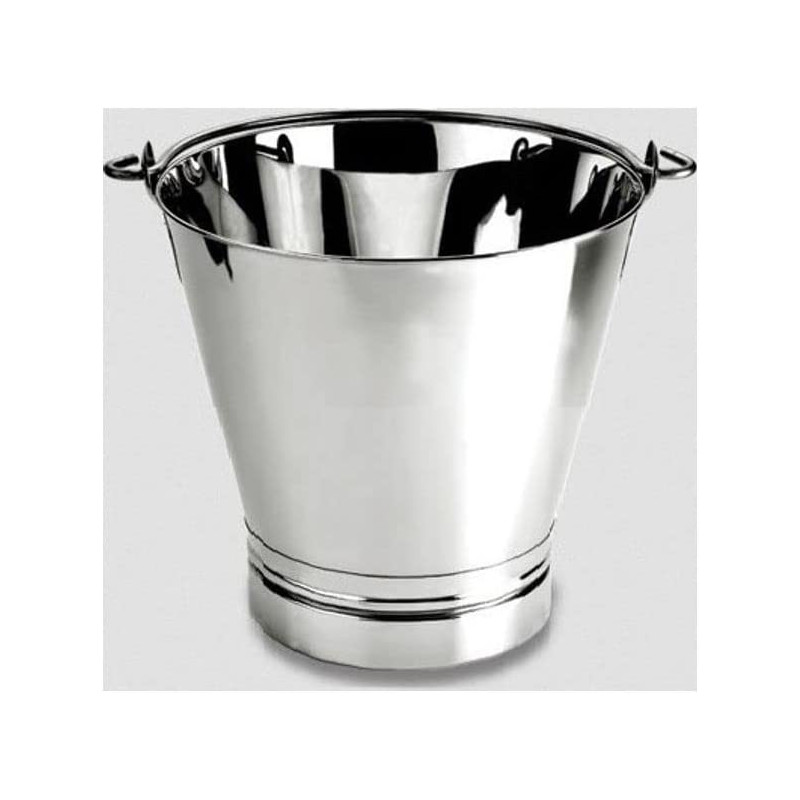 Ayda Stainless Steel Bucket Silver 4L4 Litres Silver
