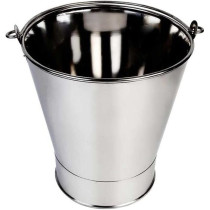 Ayda Stainless Steel Bucket Silver 4L4 Litres Silver
