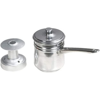 Ayda Stainless Steel Handle Arabic Coffeekarak Chai Fountain Gas Top Kettle Silver 1L1 Litre Silver