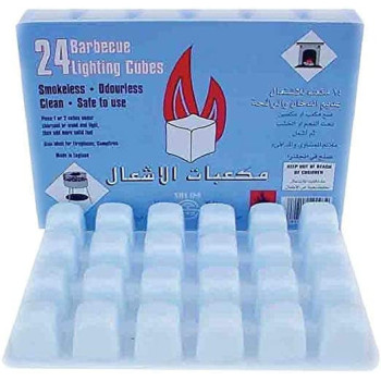 Barbecue Lighting Cubes 24 Pieces24 PIECES Silver